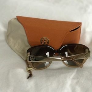 Tory Burch Oversized Sunglasses with Case